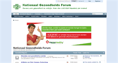 Desktop Screenshot of nationaalgezondheidsforum.nl