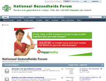 Tablet Screenshot of nationaalgezondheidsforum.nl